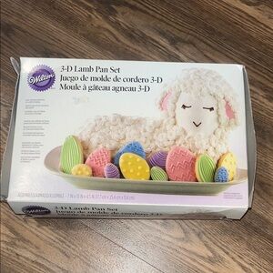 Wilton 3-D Lamb Cake Pan with Colorful Accents